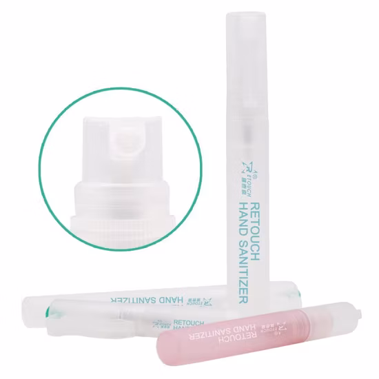 Penna spray disinfettante per le mani portatile da 10 ml per contenere alcol per disinfettante per le mani