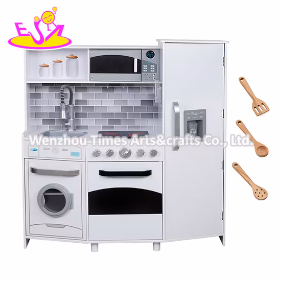 Acquista Cucina Da Gioco In Legno Bianco Per Bambini Dal Design Unico Con Funzioni Elettroniche W10c223